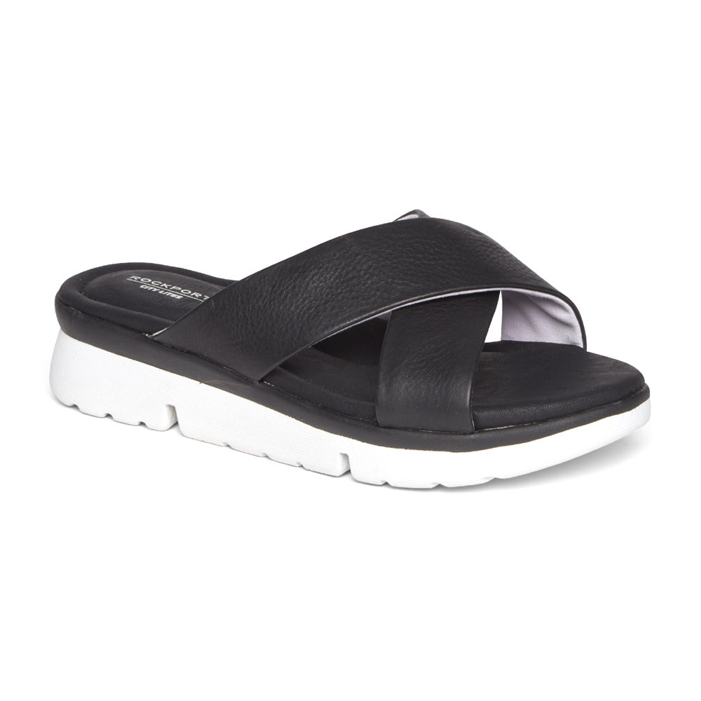 Rockport Womens Sandals Black - R-Evolution - UK 138-KRXTPZ